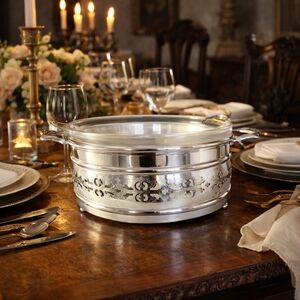 Pyrex Vintage 1940s Baking Dish With Aluminum Server Sku Is Visible